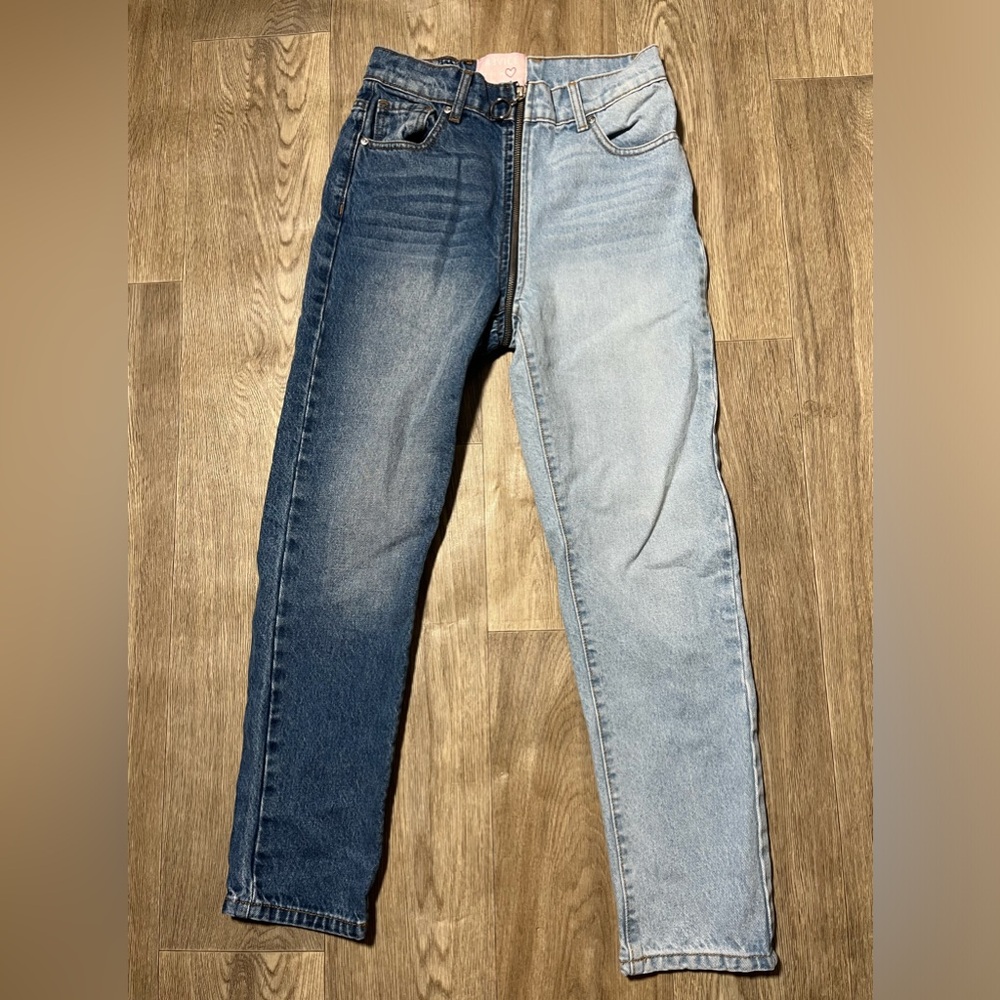 Reformation Revice Two Toned Yin Yang Denim Waist 26